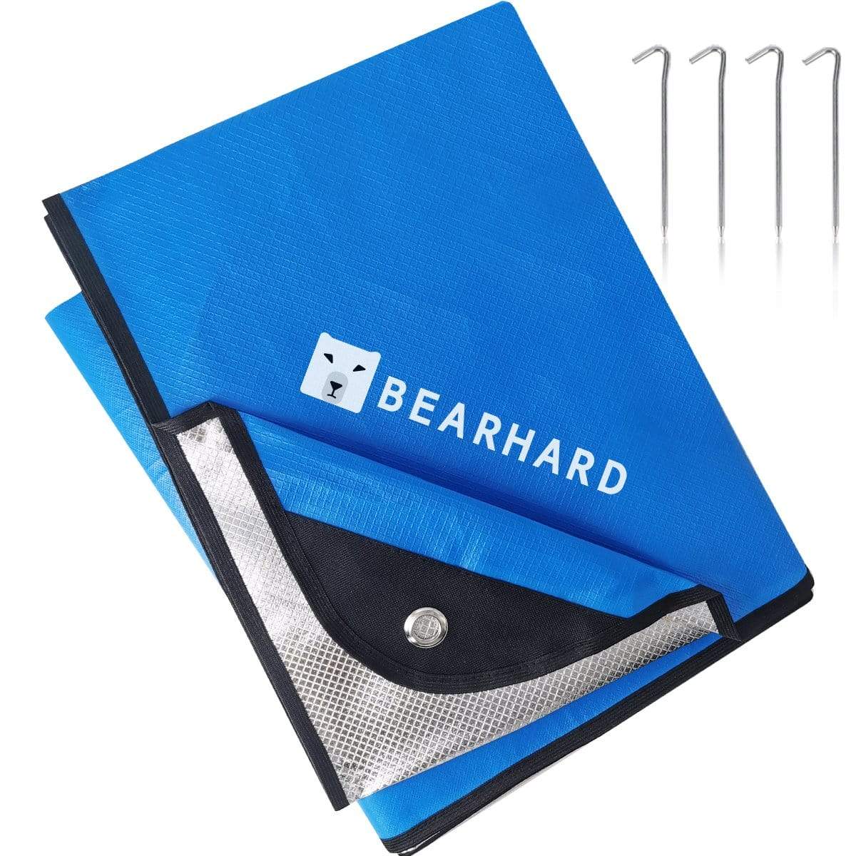 Bearhard 3.0 Notfalldecke Rettungsdecke Thermomatte 150x210cm,  Wasserdichter Ultraleicht Wiederverwendbar Wärmeisoliert Faltbare für Erste  Hilfe