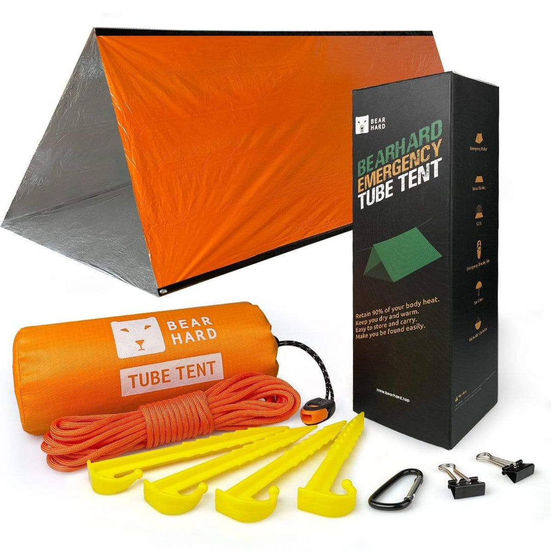emergency tube tent – Bearhard Outdoor Velotric Size:50 - High Step Handpumpen mit Tank |